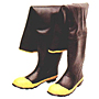 Black Hip Wader, Bar-Tread Outsole, Steel Safety Toe Boots